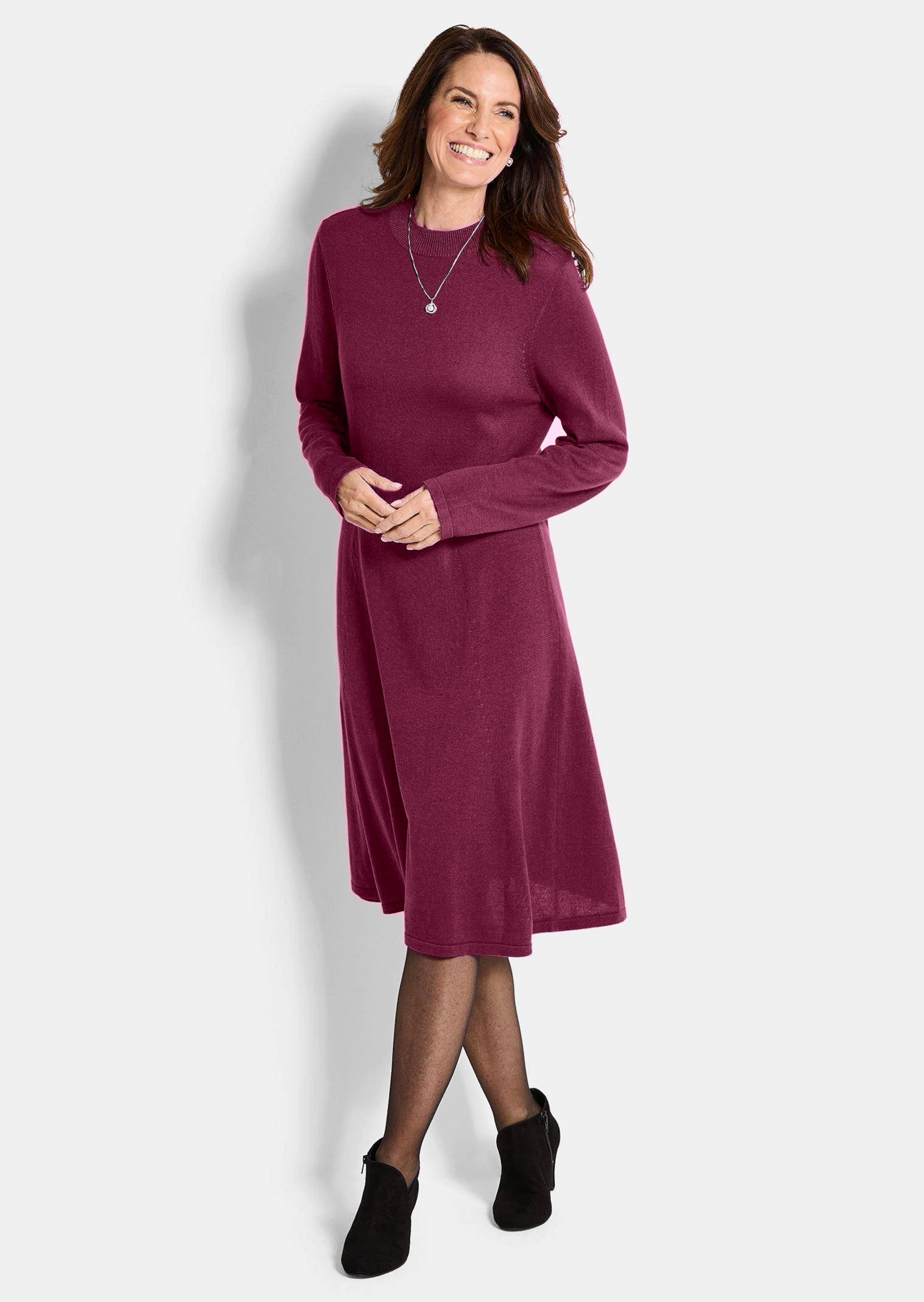 Strickkleid in femininer A-Linie
