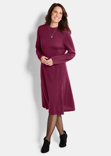 Robe en tricot à la coupe féminine en A thumbnail 1