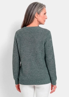 Strickpullover mit nahtlosem V-Ausschnitt thumbnail 3