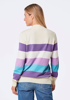 Pull en tricot orné de rayures thumbnail 3