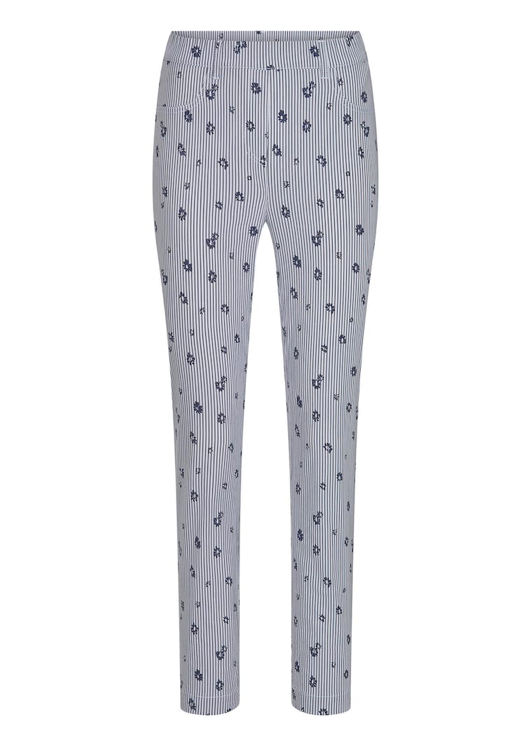 Bengalinhose LOUISA mit Streifen und Blumen