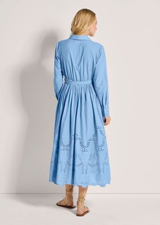 Hemdblusenkleid mit Lochstickerei thumbnail 4