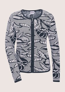 Blazer en maille à imprimé jacquard et zip thumbnail 6