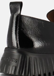 Mocassins en cuir verni à motif reptile thumbnail 2