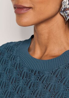 Pull léger en maille ajourée thumbnail 6