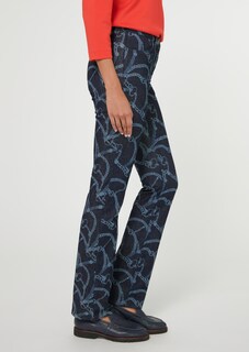 Bedruckte Jeans in gerader Form thumbnail 5