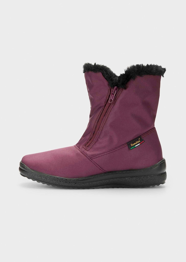 Gefütterte Winterstiefel mit Reissverschluss