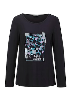 T-shirt à manches longues avec imprimé pailleté thumbnail 7
