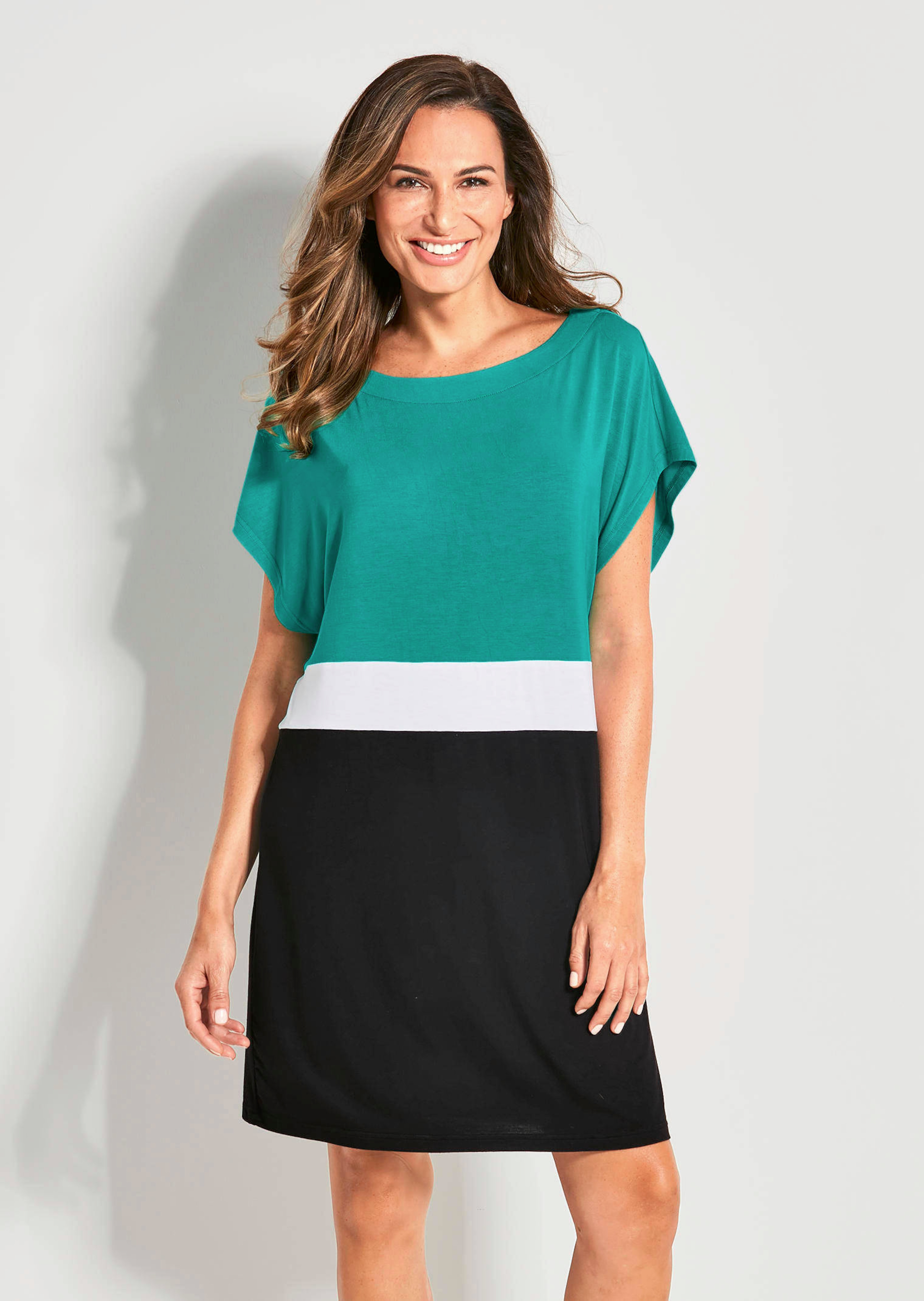 Strandkleid mit Colour-Blocking-Design