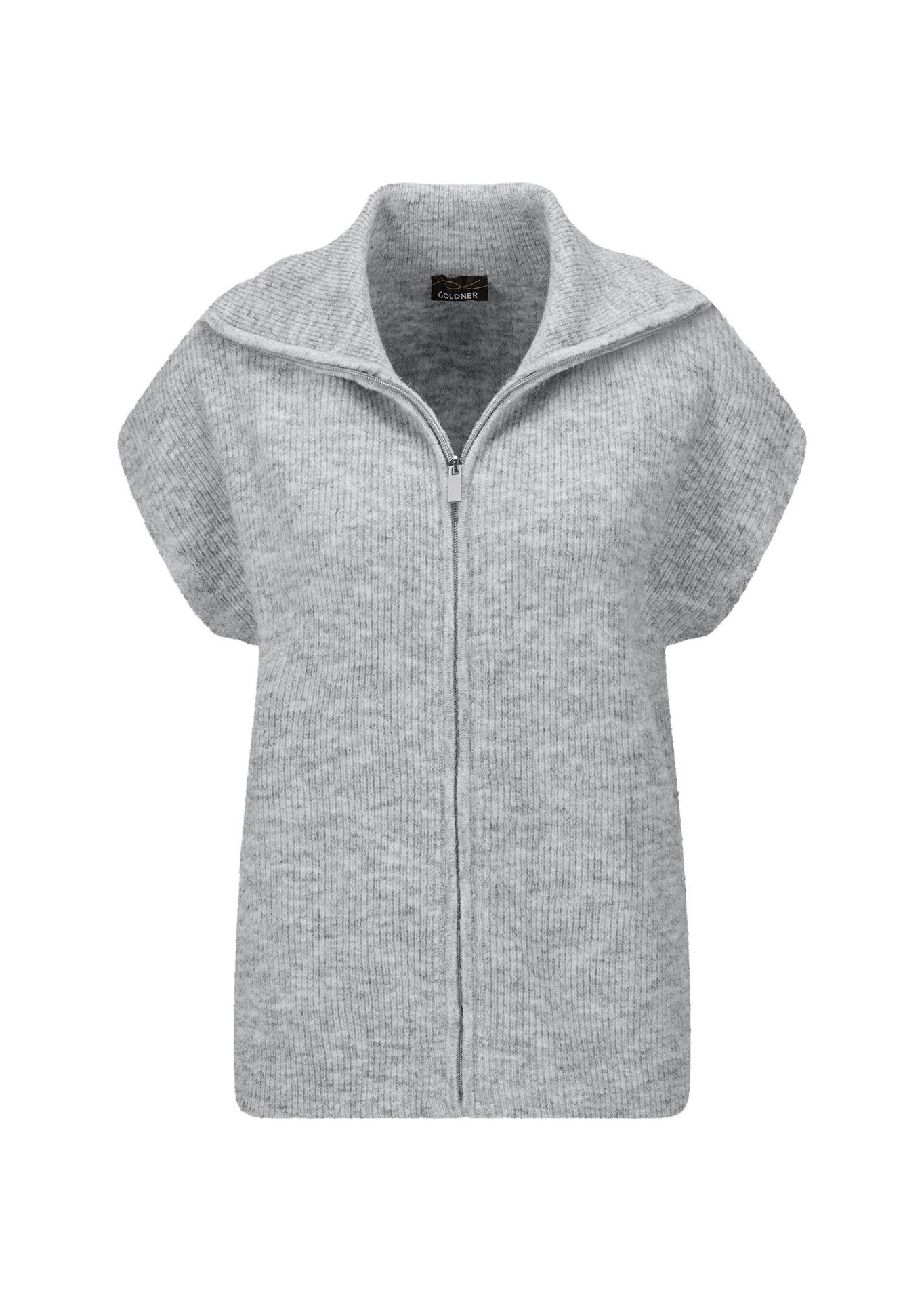 Tricot vest met ritssluiting