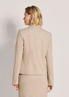 Einreihiger Blazer mit Fischgrat-Muster thumbnail 4