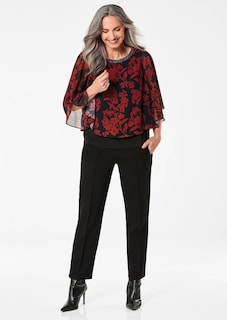 Blusenshirt mit weiten Chiffon-Ärmeln thumbnail 2