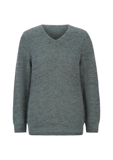 Strickpullover mit nahtlosem V-Ausschnitt thumbnail 6