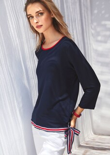 Shirt mit 3/4 Arm und Kontrastdetails thumbnail 1