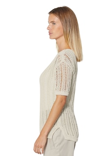 Ajourpullover aus edlem italienischem Bändchengarn thumbnail 5