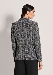 Jersey-Blazer in Tweed-Optik mit Effektgarn thumbnail 3