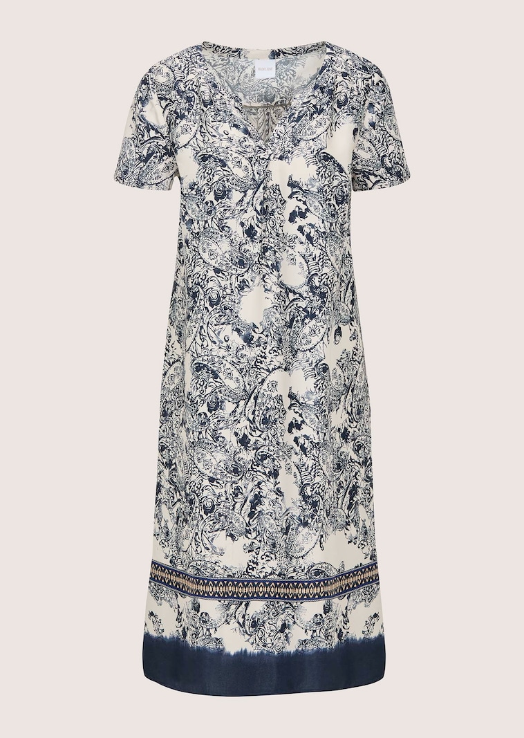 Luftiges Paisleykleid in H-Linie