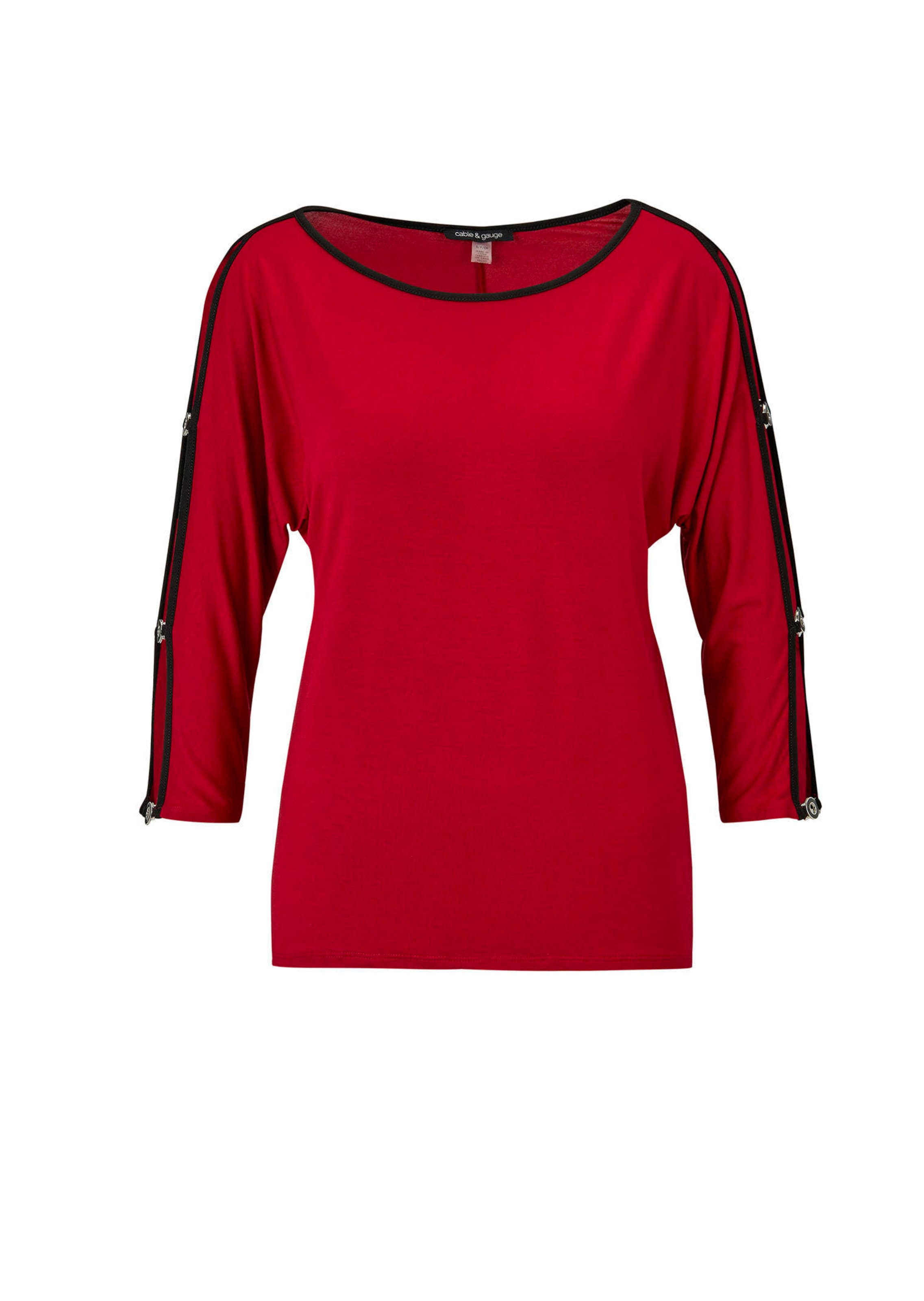 Elegant shirt met mouwen met splitje