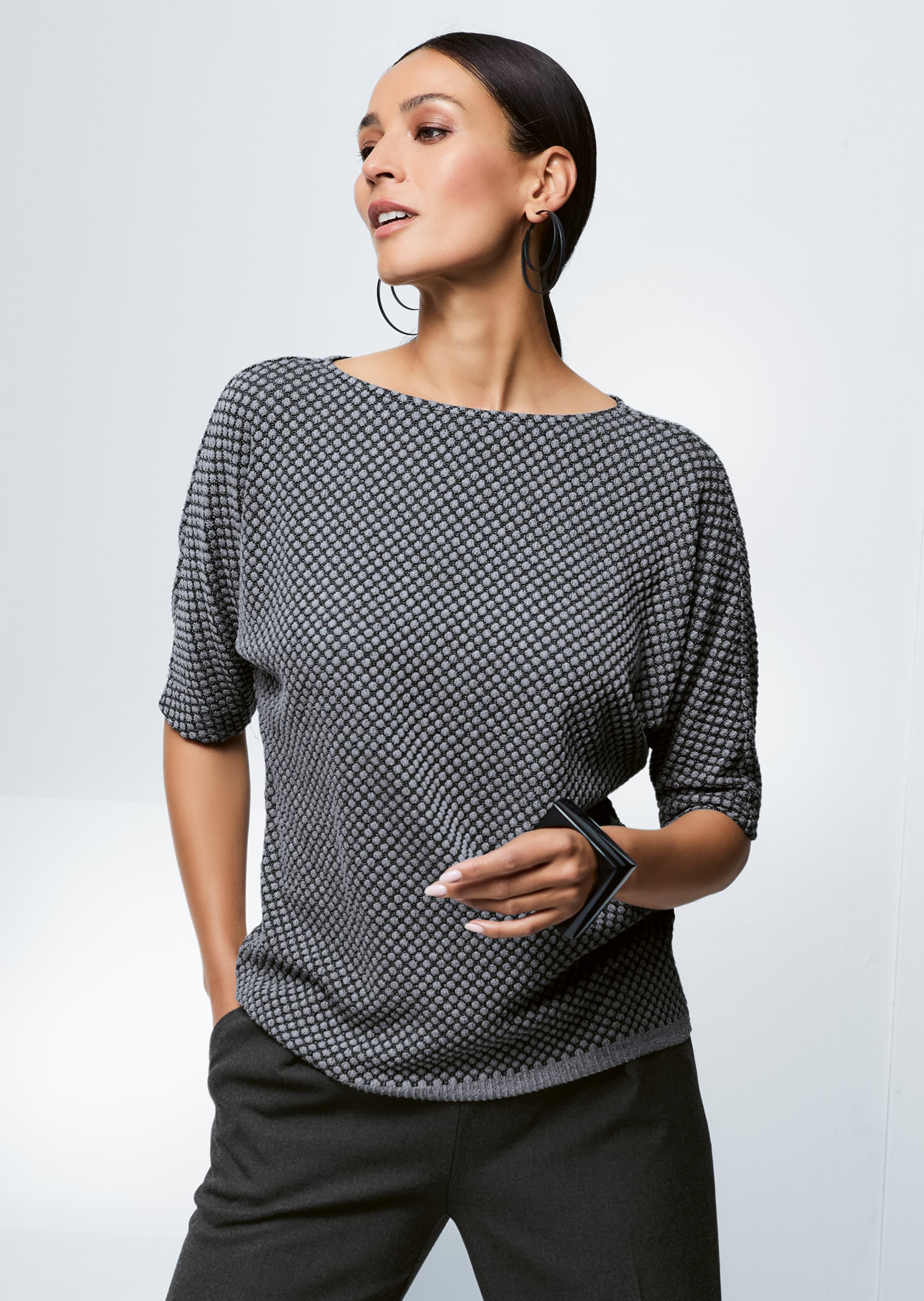 Shirt mit Fledermaus-Ärmeln
