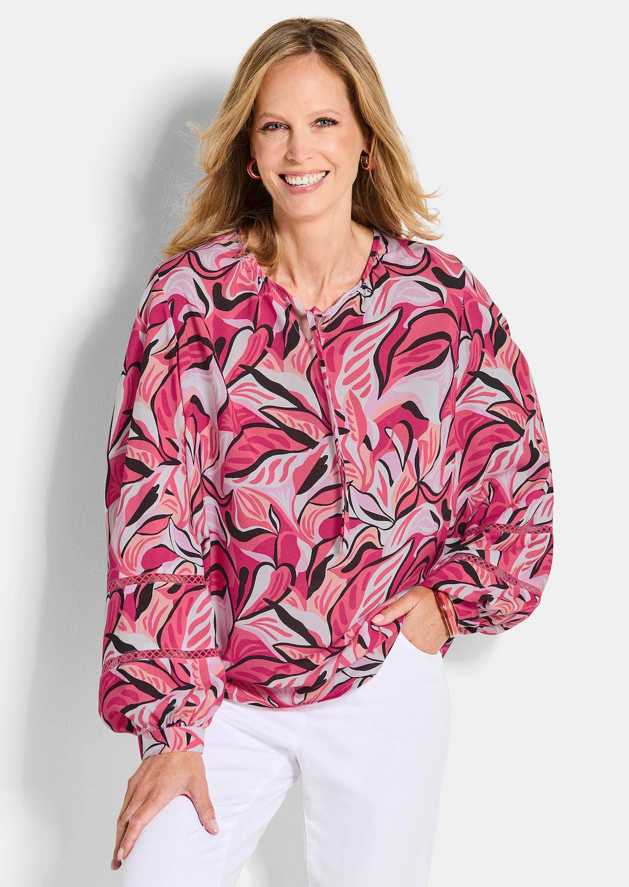 Blouse en viscose avec manches originales