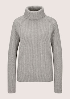 Schimmernder Rollkragen-Pullover mit Raglanärmeln thumbnail 7
