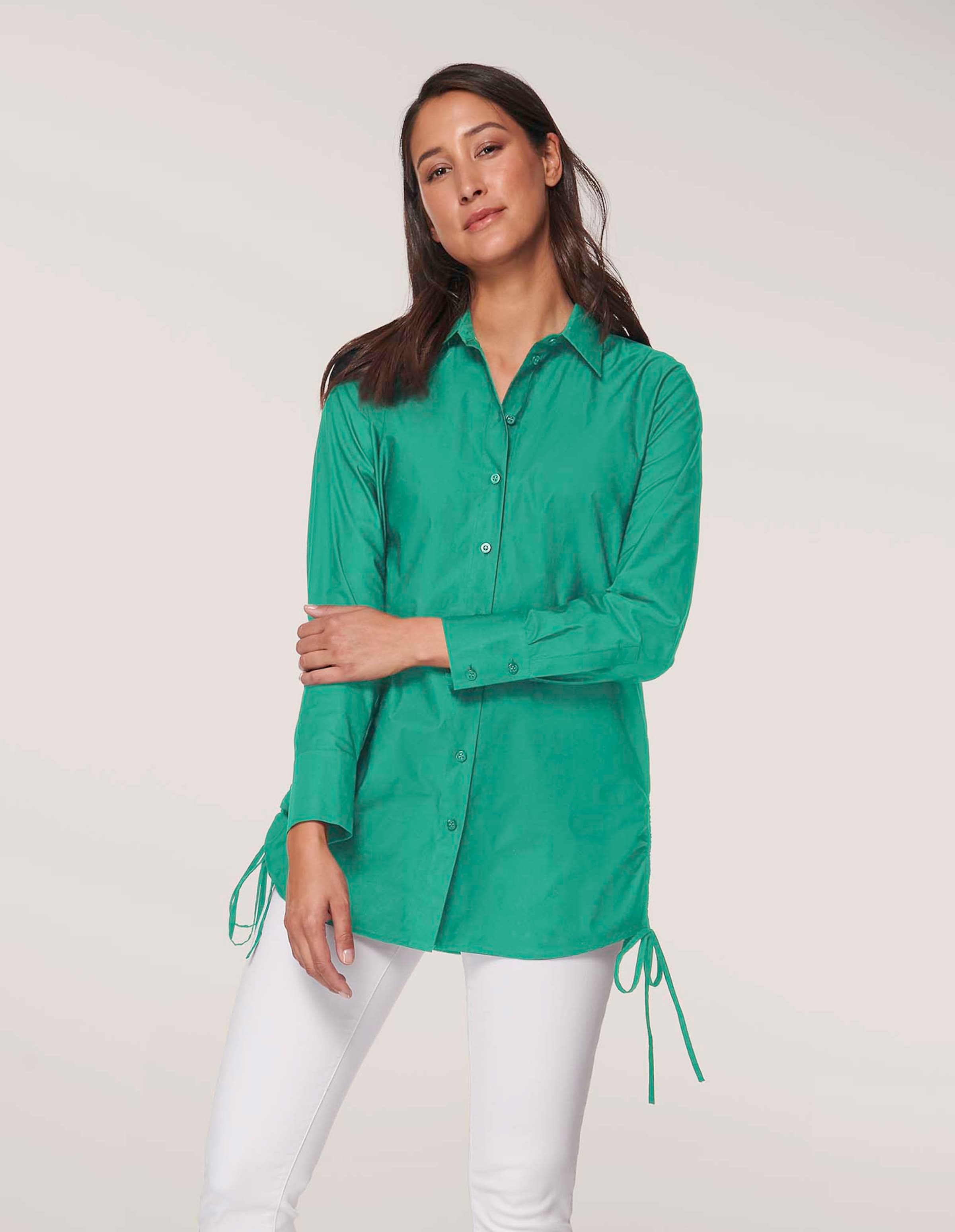 Oversized-style blouse shirt