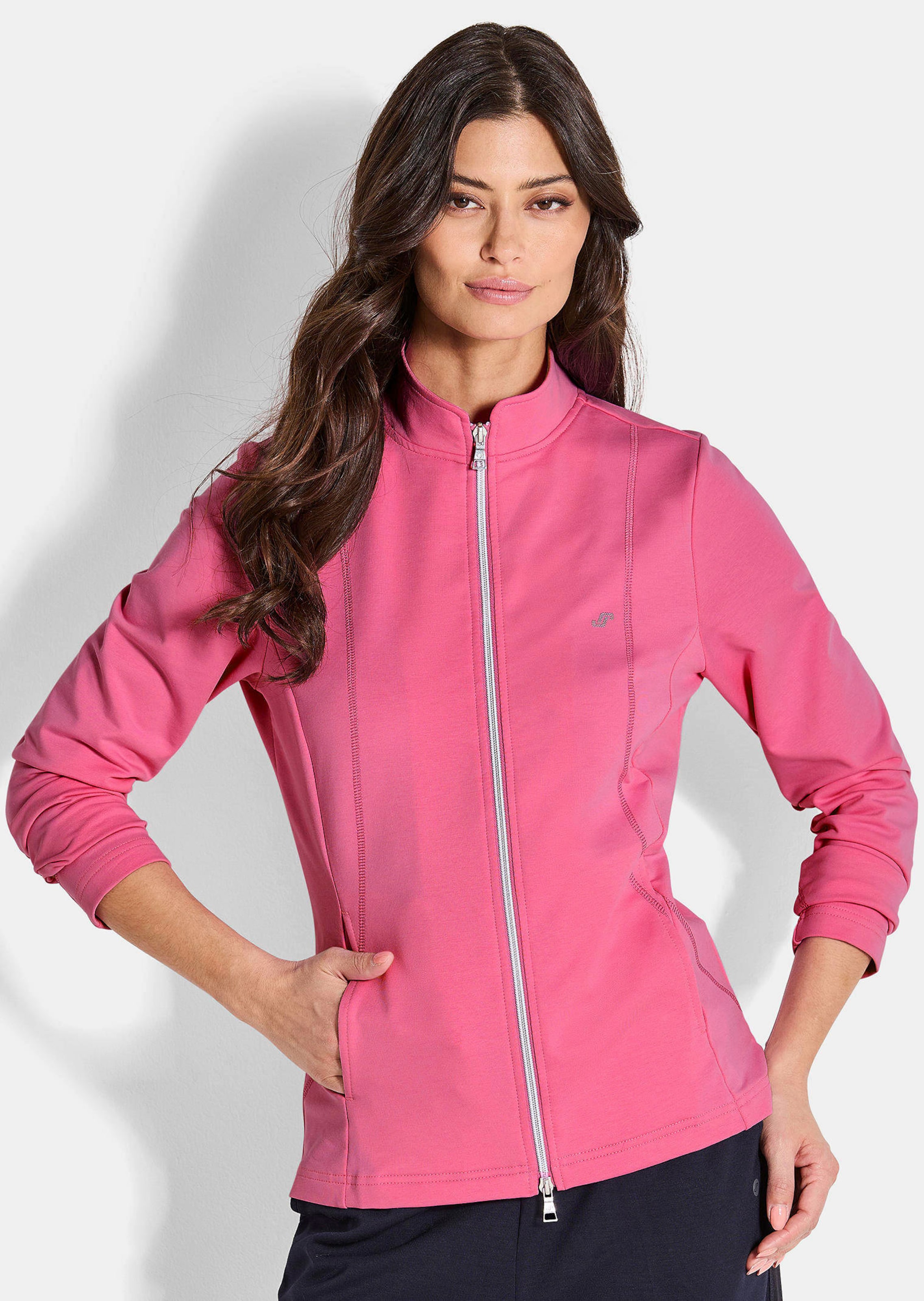 Taillierte Sweatjacke