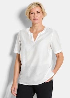 Onderhoudsarme blouse van seersucker thumbnail 1
