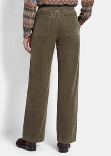 Pantalon large en velours côtelé VERA avec taille élastique thumbnail 3