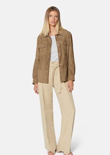 Veste en cuir velours de chèvre thumbnail 3