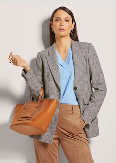 Langer Blazer mit Wolle thumbnail 5