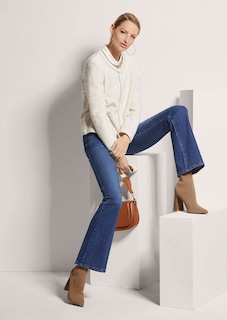 Kurze Sweat-Jacke mit Pailletten thumbnail 4