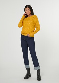 Pull en tricot avec motif à losanges thumbnail 3