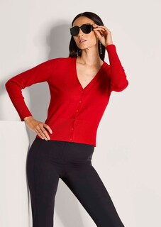 Strickjacke aus Viskose-Stretch thumbnail 4