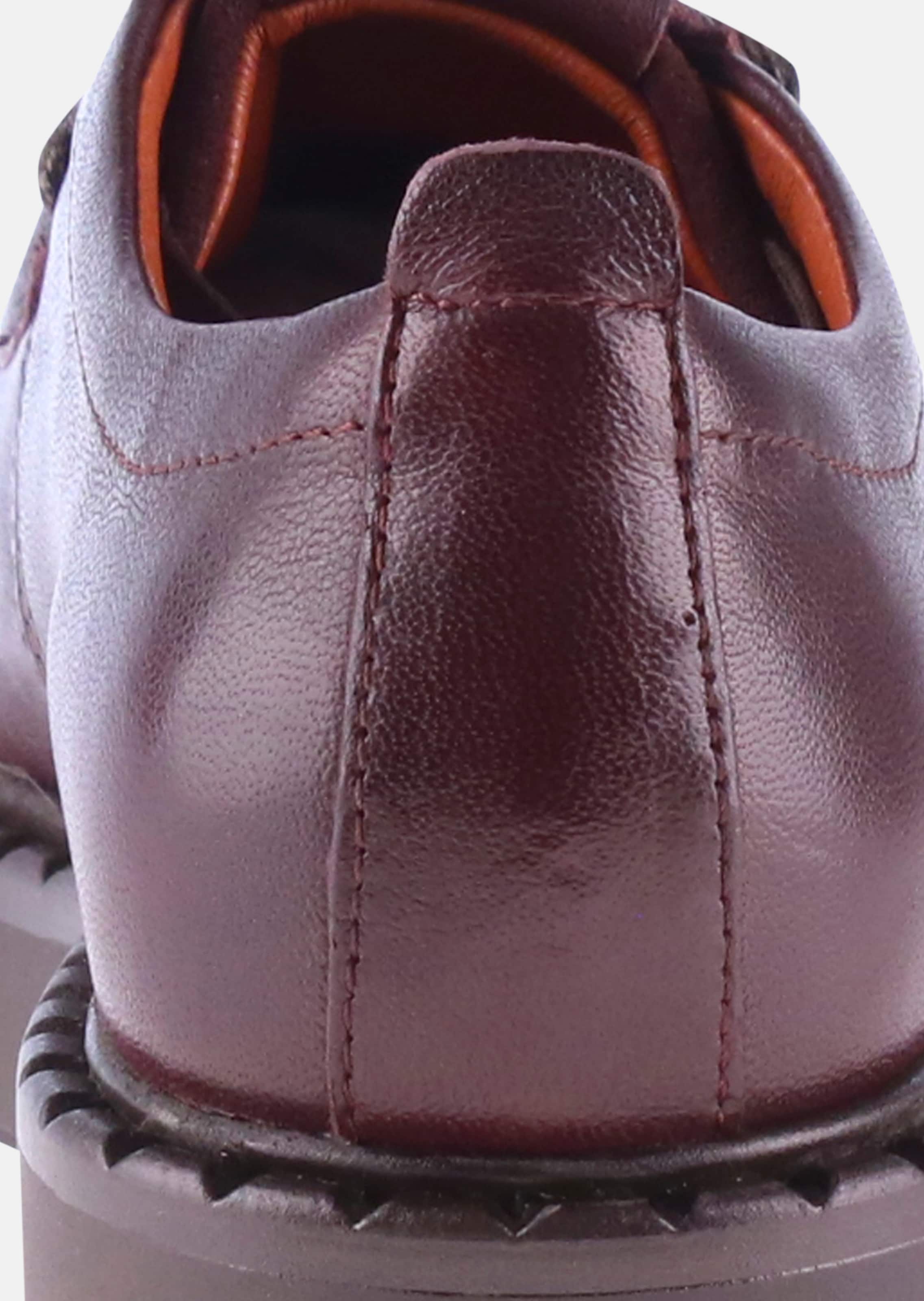 Chaussures à lacets en cuir avec semelle profilée