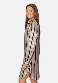 Satin-Sleepshirt in edlem Streifendessin thumbnail 5