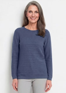Feiner Strickpullover mit U-Boot-Ausschnitt thumbnail 7