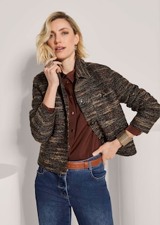 Tweed-Blazer mit Boxy-Cut thumbnail 5