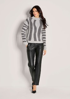 Jacquard-Pullover mit Stehkragen thumbnail 3