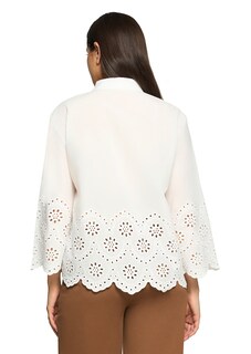 Blouse met borduursel, van puur katoen thumbnail 3