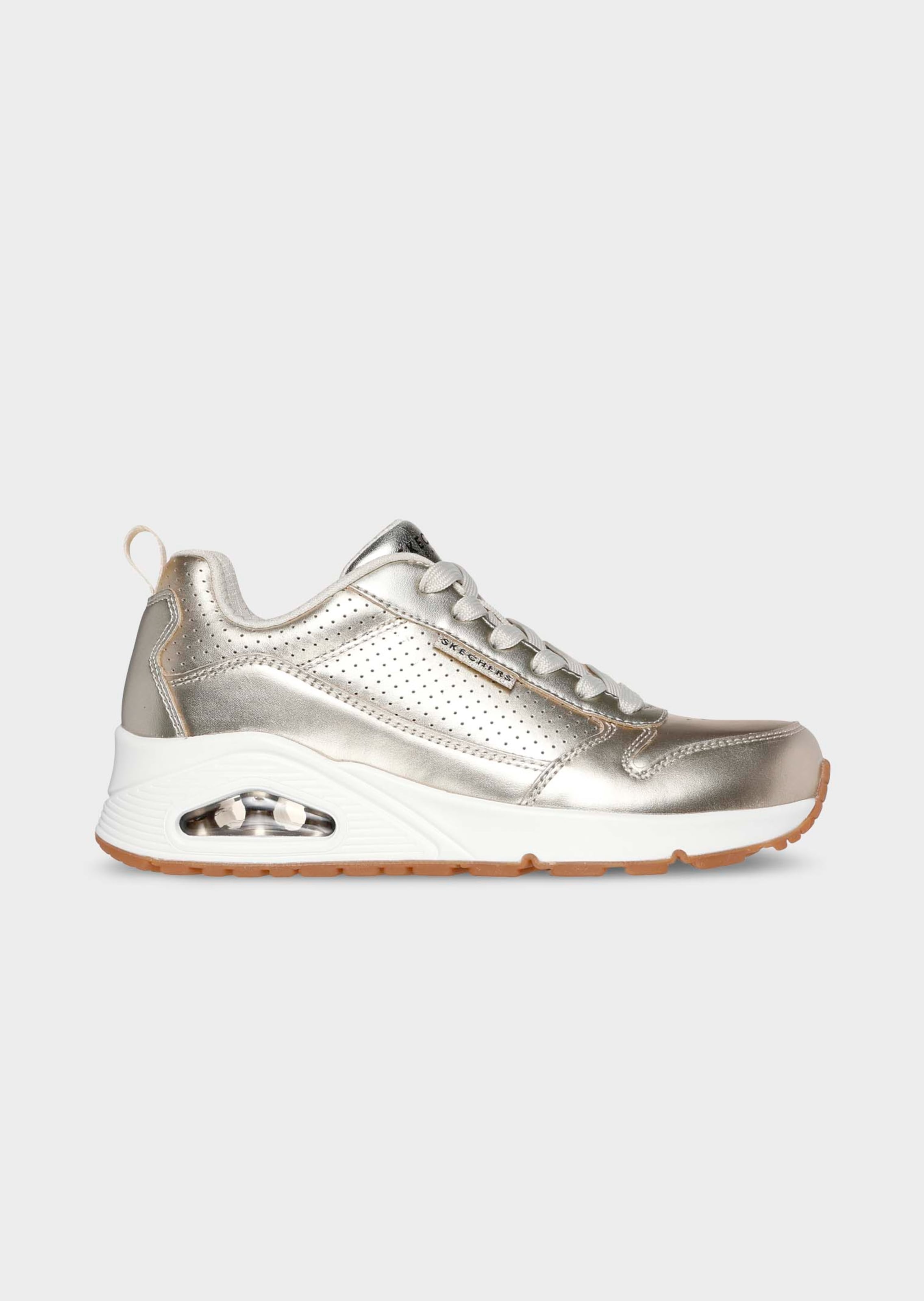 Metallic-Sneaker zum Schnüren