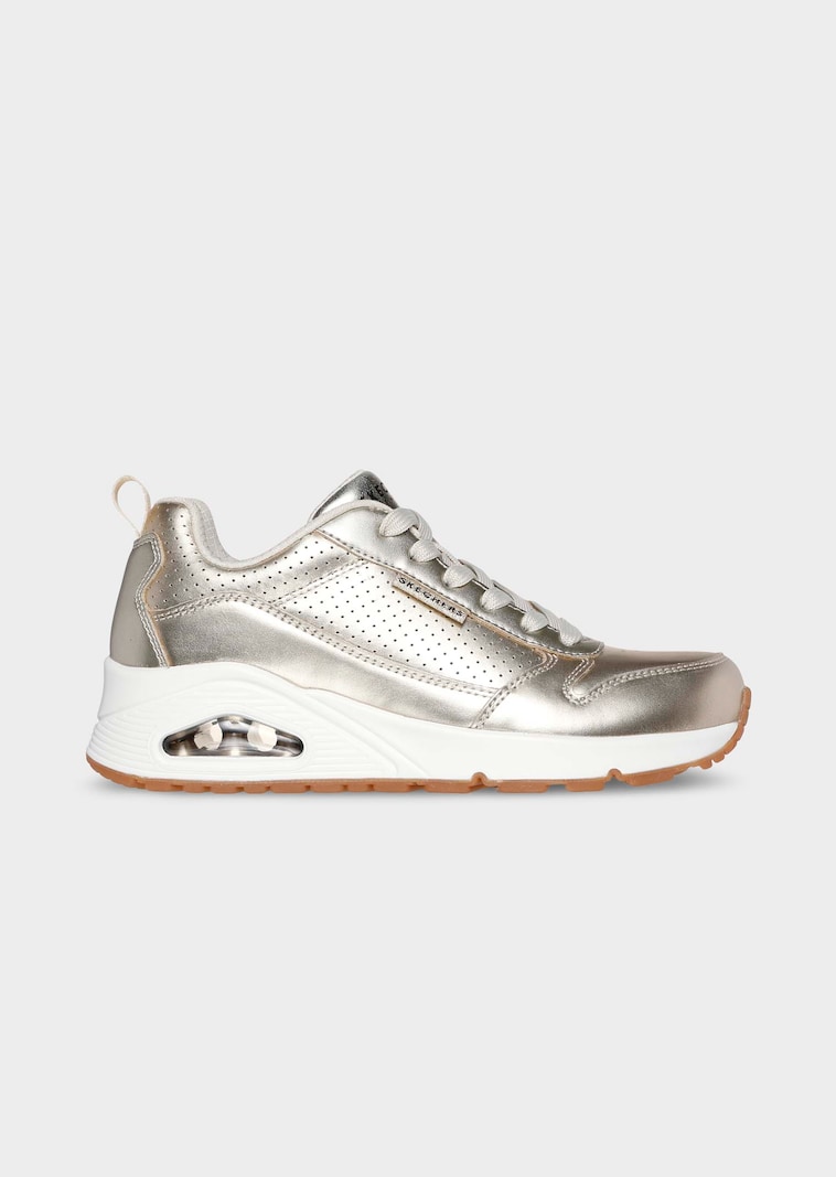 Metallic-Sneaker zum Schnüren