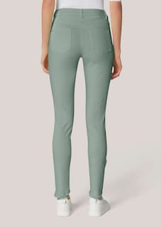 Slim-fit jeans met rafelzoom thumbnail 4
