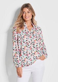 Blouse intemporelle avec imprimé haut en couleur thumbnail 1