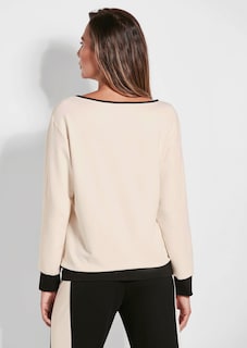 Sweatshirt mit weitem Rundhalsausschnitt thumbnail 3