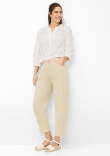 Katoenen blouse met opgestikte bloemen thumbnail 2