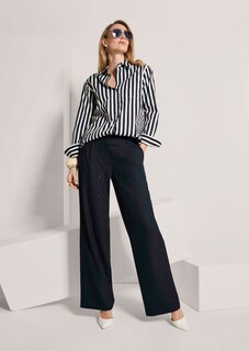 Katoenen blouse met strepen thumbnail 5