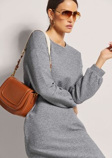Lässiges Rundhals-Kleid mit Taschen thumbnail 5