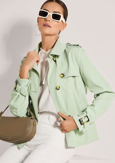 Korte jas in trench-stijl thumbnail 5