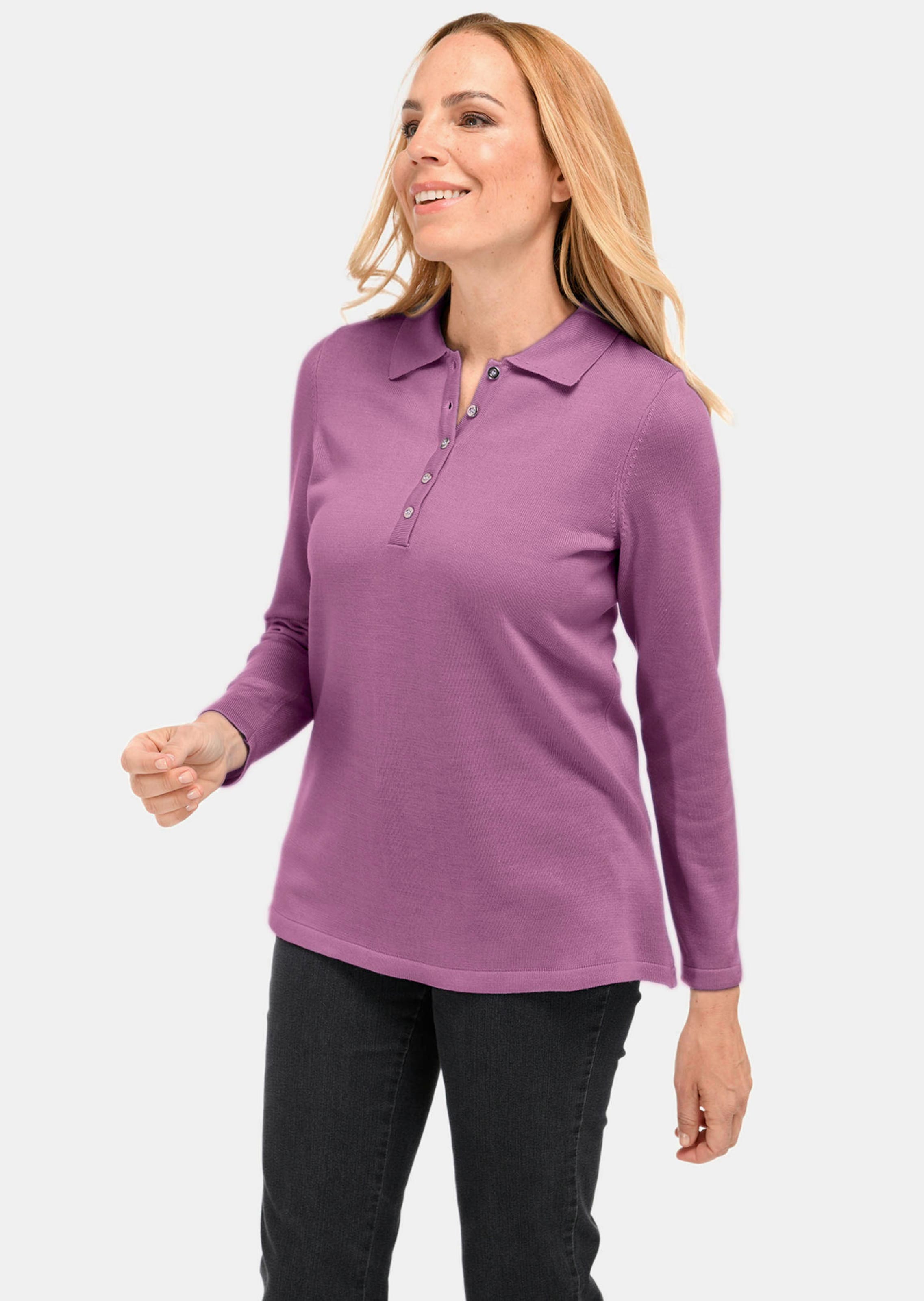 Pull sobre avec col polo
